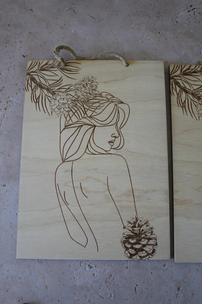 Tableau Femme pigne