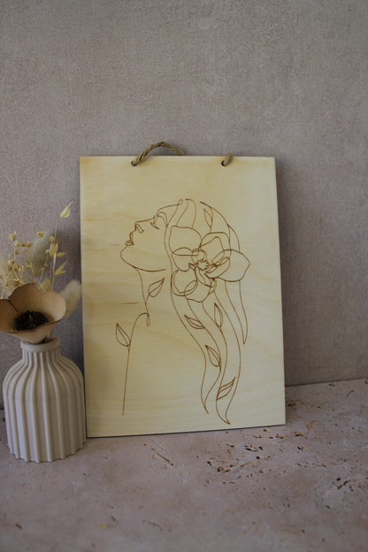Tableau Femme lineart