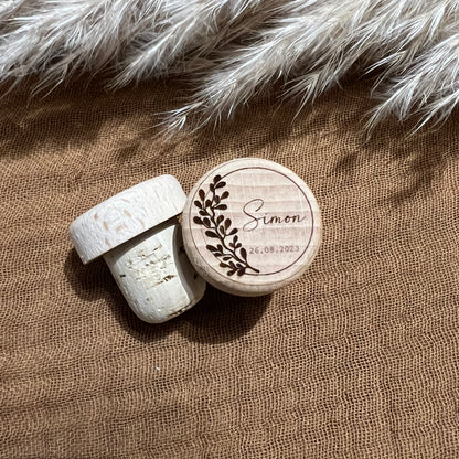 Bouchons en Bois et Liège Personnalisables pour Évènements - Cadeau Unique pour Mariages Anniversaires Baptêmes fête des pères parrain papi