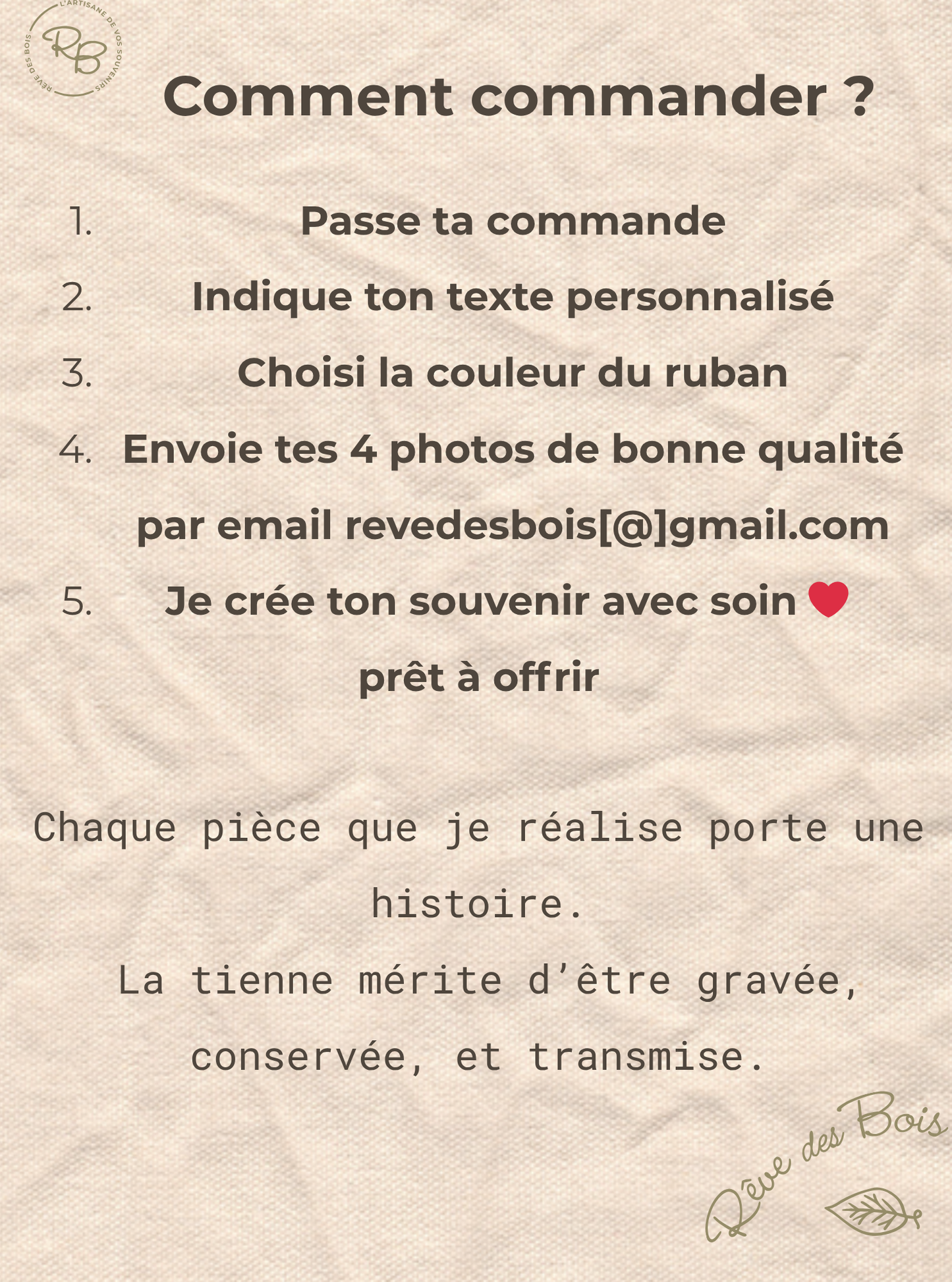 Cadre photo maman personnalisé en bois biscuit  – 4 photos incluses | Cadeau unique fête des mères