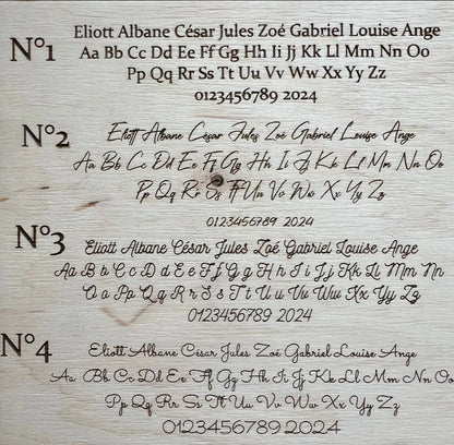 Magnet rond en bois, cadeau invité modèle Lière