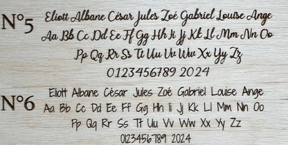 Magnet rond en bois, cadeau invité modèle Lière