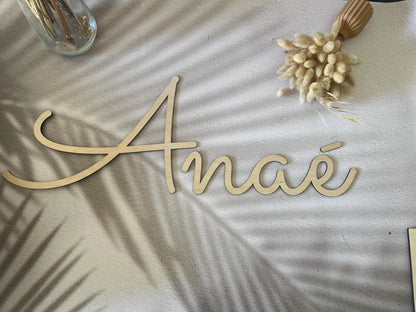 Prénom en bois personnalisé avec le prénom de l'enfant bébé idée cadeau  anniversaire naissance , décoration porte chambre avec lettres