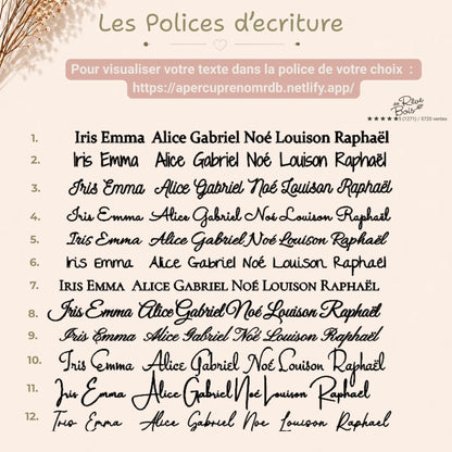 Prénom en bois personnalisé avec le prénom de l'enfant bébé idée cadeau  anniversaire naissance , décoration porte chambre avec lettres