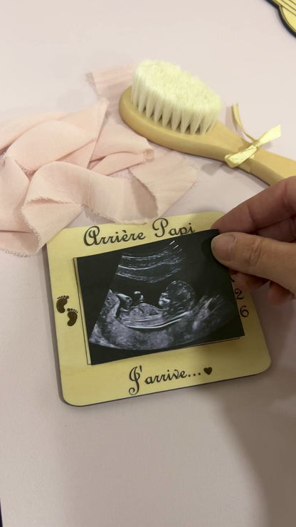 Cadre Photo personnalisé annonce grossesse, cadeau naissance, mini nous