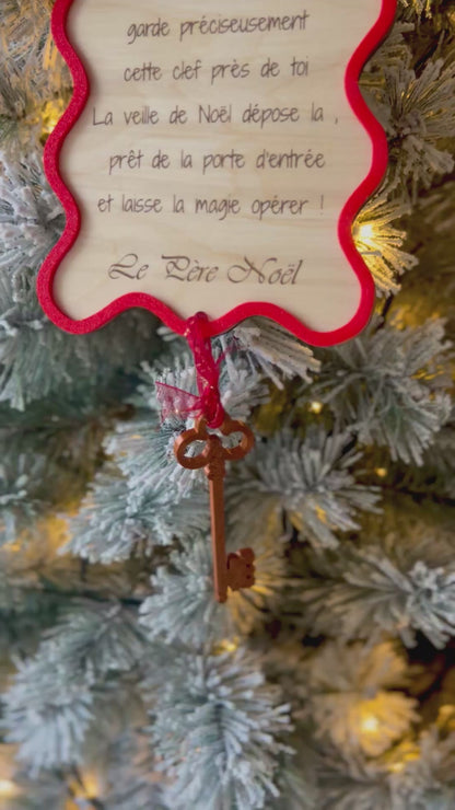 Clef magique du Père Noël -décoration Noël